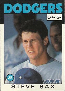1986 O-Pee-Chee Baseball Cards 175     Steve Sax
